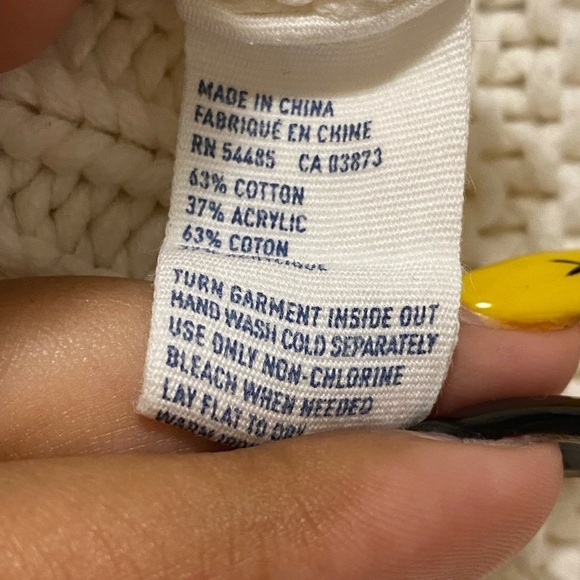 American Eagle Off White Knit Shawl Sweater Size XS - Picture 6 of 6